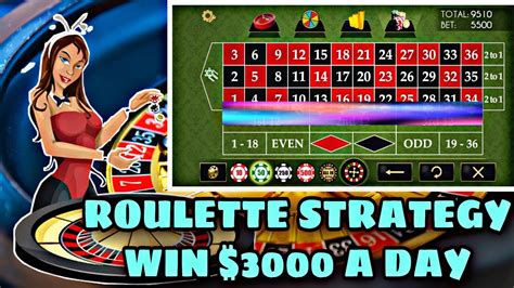 roulette strategies $3000 day|Roulette Strategy That Works .